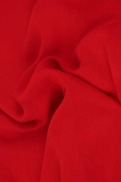 Chiffon stof - Rood - 15 meter