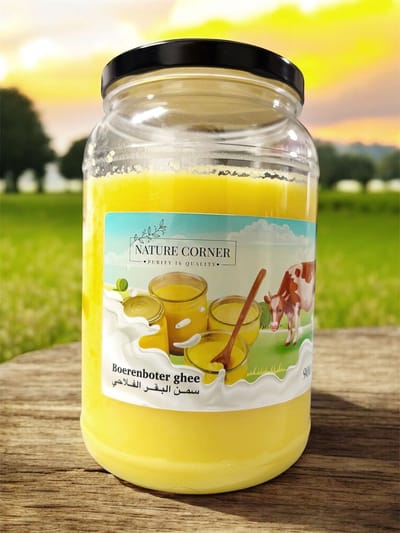 Pure Koeieghee | Pure Cow Ghee | Ghee de Vache Pur | سمن البقر الصافي – 100% Natuurlijke Boerenboter Ghee | Keto-vriendelijk | 900g