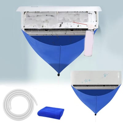 Reinigingshoes Borstel Tas Gereedschap Reiniging Airconditioning Waterzak Gereedschapsset Stofdicht Filter Waterzak Wandmontage 2M Waterslang
