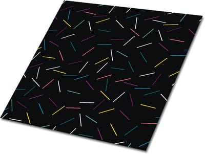 Tulup PVC Tegels - Gekleurde Lijnen Vinyl Tegels - 30 cm x 30 cm - Veelkleurig Zelfklevende PVC Tegels - Verpakking van 9 stuks - Zelfklevende Vinyl Tegels - Geometrisch Plaktegels - Vinyl Vloer Tegels - Plaktegels keuken en Badkamer