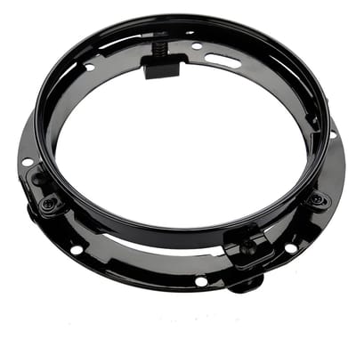 Dailygoods- Montagebeugel Gemaakt van Aluminiumlegering - Koplampbeugel - Universele Beugel voor Motorfietsen - 7 Inch - Eenvoudig te Installeren - Zwart