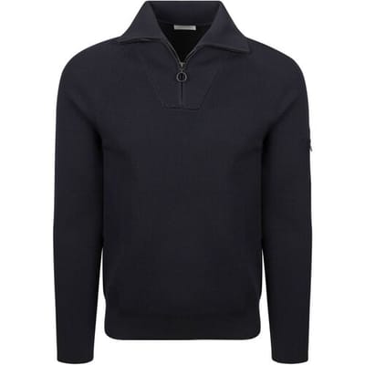 Suitable Half Zip Trui Tias Cooldry Knit Donkerblauw (navy) - Maat XXL - Heren - Schipperstrui - Schipperstrui met rits - Volwassen mannen