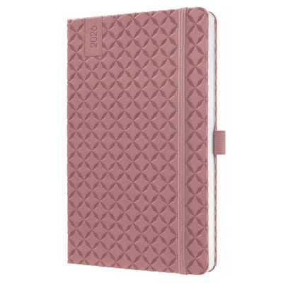 Sigel weekagenda Flair 2026 formaat A5 Dusty Red hardcover