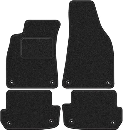 Wielganizator WLG-CARLUX-ANTHRA - Auto Velours Vloermatten - Audi A4 B6 Cabriolet (2002-2006) - Anthraciet
