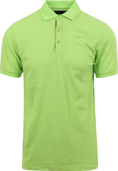 Suitable Fluo A Polo Fel Groen - Maat L - Heren - Polo shirt Heren met Korte mouw