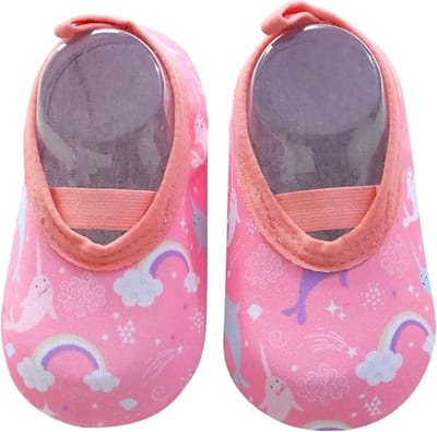 F I K A.® - Anti slip schoentjes - Zwemschoenen - Waterschoenen - Strandschoentjes - Kinderen - Maat S (maat 19-20-21) - Regenboog
