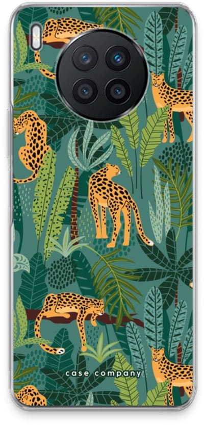 Case Company® - Hoesje geschikt voor Huawei Nova 8i hoesje - Luipaard 2 - Soft Cover Telefoonhoesje - Bescherming aan alle Kanten en Schermrand