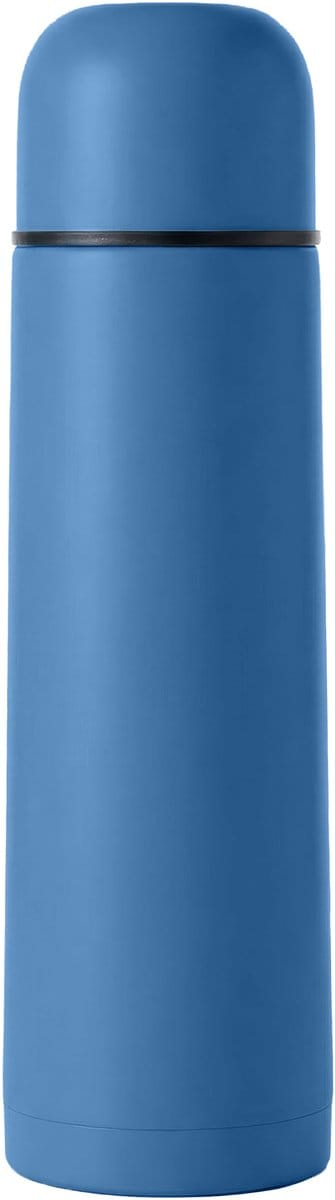 Thermosfles - 500ML - Dubbelwandig - RVS - Thermoskan - Isoleerkan - Lekvrij - Thermosbeker Koffie - Warm en Koud - Blauw