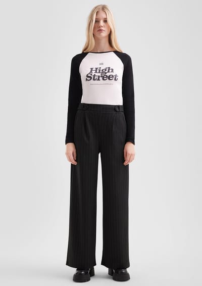 Q/S designed by - Dames broek - Maat 36 - Vrouwen - ZWART - zak voering