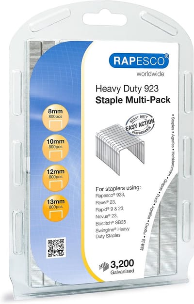 Hoofd-/Grootformaat Nietjes Set (8, 10, 12, 13mm) - 3200 Stuks Zinkgecoat