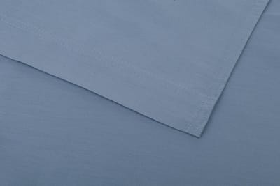 Zohome Satinado Laken - Eenpersoons - Katoensatijn - 160x290cm - Blauw