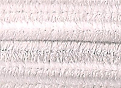 Chenilledraad Folia 50cm lang - 10 stuks wit