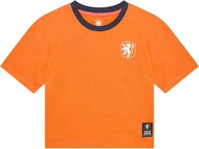 Nederlands elftal crop top logo t-shirt dames - Maat XXL - KNVB shirt - Nederlands Elftal - Official product