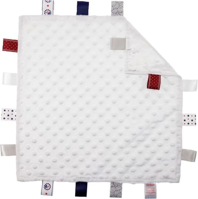 Soft Touch Knuffeldoekje Met Labels Wit 35 Cm