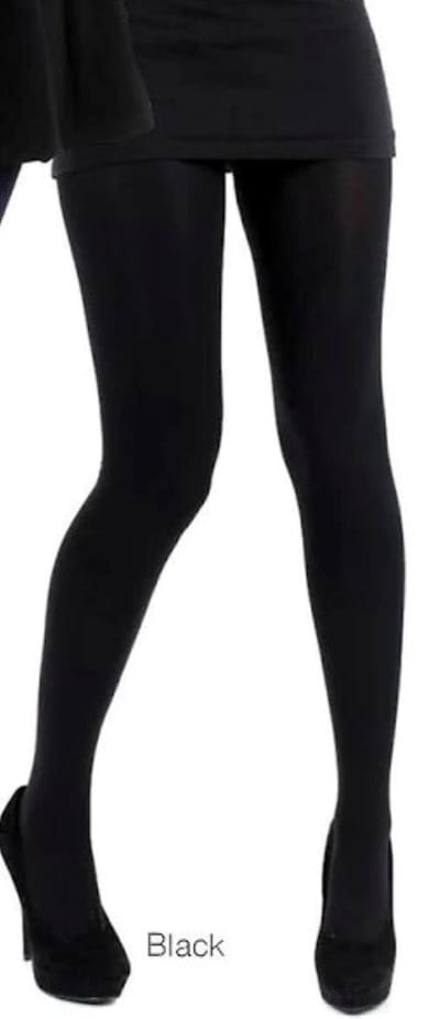 Pretty Polly Maillot - Panty - Velvet - Zachte Maillot - Dikke Panty - 120 Den. - M/L - 44/48 - Zwart