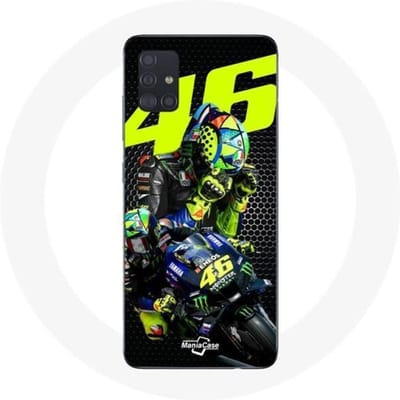 Samsung Galaxy A51 hoesje Valentino Rossi motoGP 46 speed driver
