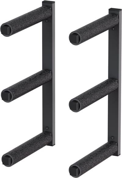 QLS WSC3 ZWART Hanghaak Ophangsysteem Plafondhaak Garage voor Ladder Fiets Gereedschap Opslag - 2 Stuks 10340