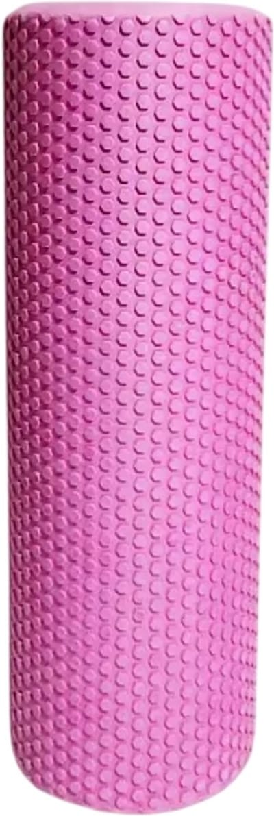 Zeshoekige Yoga Roller – EVA Foam Foam Roller (9,5 cm x 29,7 cm) – Massage Roller voor Spierherstel, Pilates, Yoga en Thuisworkouts - Roze