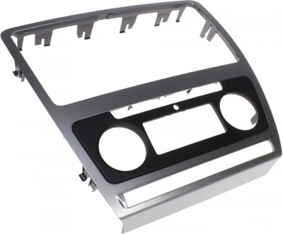 2 DIN frame Skoda Octavia 2004-2010 - zilver