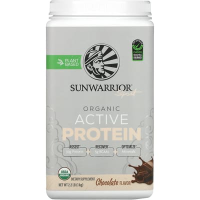 Sunwarrior Active Protein Organic (1000g) Chocolate - Eiwitten - Veganistisch eiwit