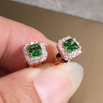Sterling Knopoorbellen Veelzijdige Accessoires voor Vrouwen Sierlijke Damesmode Glanzende Zirkonia Sieraden