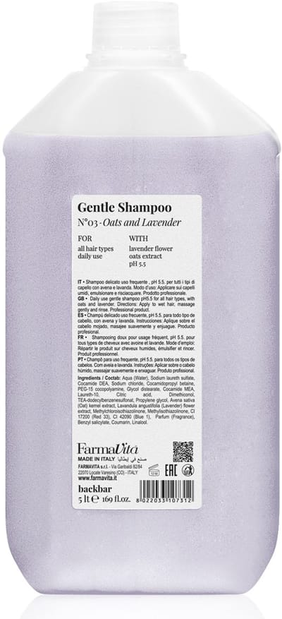 Shampoo Back Bar Nº03 Farmavita