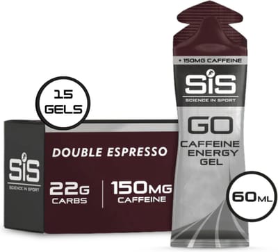 Science in Sport - SiS Go Isotonic Energygel + Caffeine - Energie gel - Isotone Sportgel - Double Espresso Smaak - 15 x 60ml
