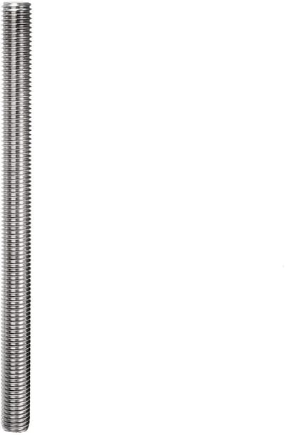 Dailygoods- Roestvrijstalen Staaf 304 - Schroefdraad - Klinknagels - Hangers/U-bouten - M18x250mm - Zilver
