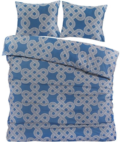 Papillon Tijn Dekbedovertrek - Tweepersoons - 200x200/220 cm - Blauw