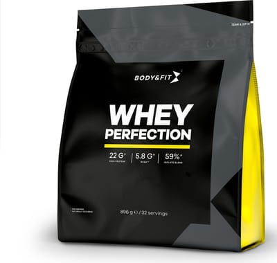 Body & Fit Whey Perfection - Proteine Poeder / Whey Protein - Eiwitpoeder met BCAA - Eiwitshakes - 896 gram (32 shakes) - Stracciatella