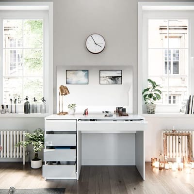 Make-up tafel met spiegel en 5 laden - perfect voor al je make-up benodigdheden