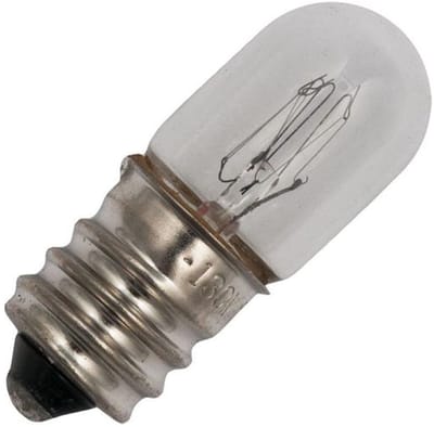 Signaallamp E12 130V 5W - 38 mAh - Per stuk - T13 Gloeilamp Ø13mm - 33mm - 2500K - Dimbaar