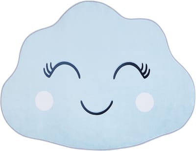 CUMULUS - Vloerkleed - Lichtblauw - 90 x 120 cm - Polyester