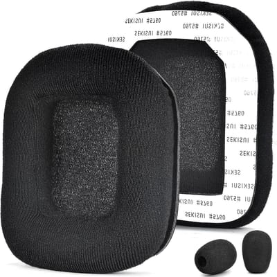 Vervangende Oorkussens van Velours en Zacht Schuim voor Astro A20 / A20 Wireless Gaming Headset - Volledig Zwart, Comfortabel en Duurzaam