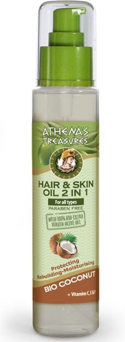 Pharmaid Athenas Treasures Hair & Skin Oil Coconut 125ml | Organic oils