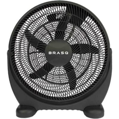 BRASQ Vloerventilator - 50 cm - Zwart - 3 snelheden - Ventilator Staand - Verstelbaar - 90 Watt