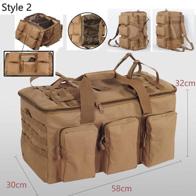 55L Bagage Duffeltas Camping Rugzak Tactische Grote Tassen Heren Wandelen Reizen Bergbeklimmen Trip Utility Gym Weekend Duffle