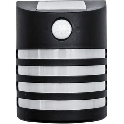 Solarlamp Wandlamp - Zwart - Bewegingsmelder - LED - Autonoom - IP44
