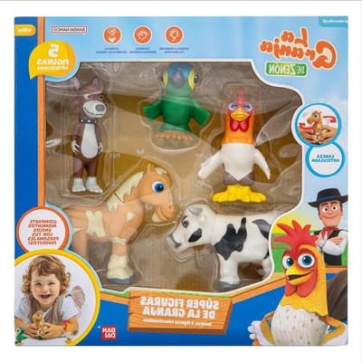 Zenon Superfiguren - Boerderij Figuren - Kinderen Spelen - 5 Gedetailleerde Figuren - 41.5 cm - Multicolor