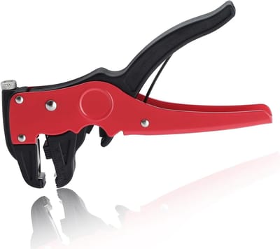 Automatische draadstripper - 2-in-1 tool - Elektrische werkzaamheden - Zelf aanpassend - 10-24 AWG - Zwart rood