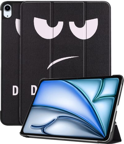 Hoesje - Geschikt voor Apple iPad Air (2024/2025/2026) - 11 inch - Dun & Stevig - Hardcover Book Case - Trifold Bookcase Hoes - Hard Cover - Tablethoes - Don't Touch Me