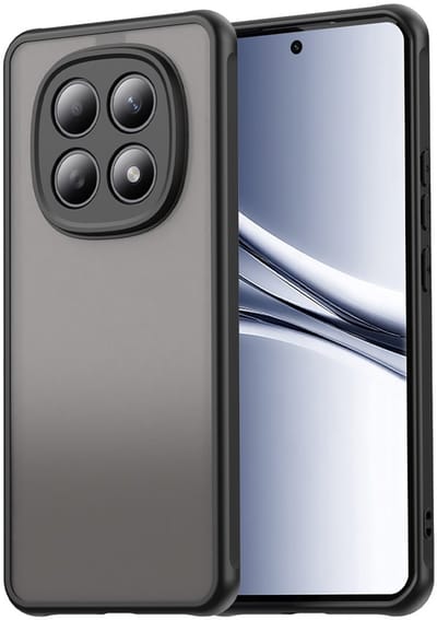Telestore - Telefoonhoesje geschikt voor de Xiaomi Redmi Note 15 5G / Note 15 4G / Xiaomi Poco M8 5G - zwart (frosted black) back cover hoesje back case - Armor hybrid TPU hoesje - Hard siliconen