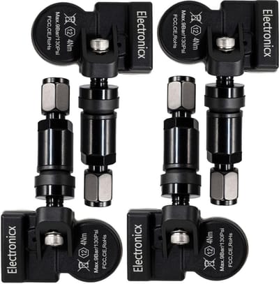 Bandenspanningssensoren - TPMS RDKS - Veiligheid Voertuig - Voorgeprogrammeerd Klaar - 1 tot 3 bar - Zwart