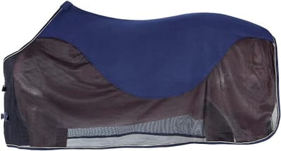 Vliegendeken voor Paard met Fleece-Inzetstuk - Blauw 155 cm