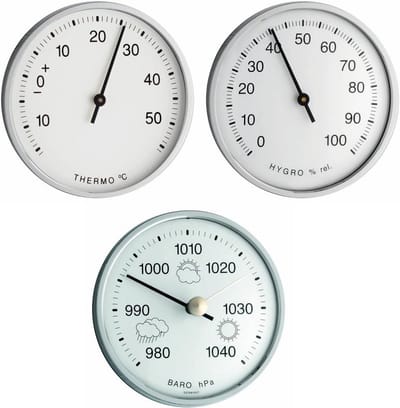 Weerstation Set: Thermometer, Hygrometer en Barometer voor Binnen en Buiten