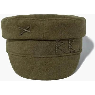 Automne Hiver Grande Taille Designer Lettre Chapeaux Militaires Mode Femme Casquette Plate en Laine Chapeau de Soleil Extérieur Visière Chapeaux Bleu Marine M(56-58cm) gray