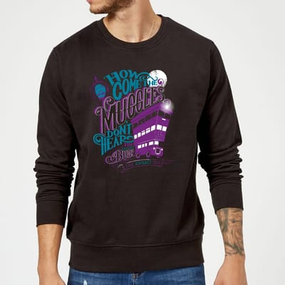 Harry Potter Knight Bus trui - Zwart - S