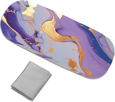 Brillen Etui Leer - Zonnebril Houder - Veilig Opbergen - Hardshell Bescherming - 16.2 cm - Zwart