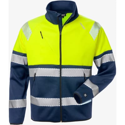 Fristads Hi Vis Sweatjack Klasse 1 4517 Ssl - Hi-Vis geel/marineblauw - XS