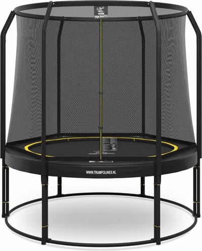 Magic Circle Pro - Trampoline met veiligheidsnet - ø 251 cm - Zwart - Ronde trampoline met net - Buitenspeelgoed